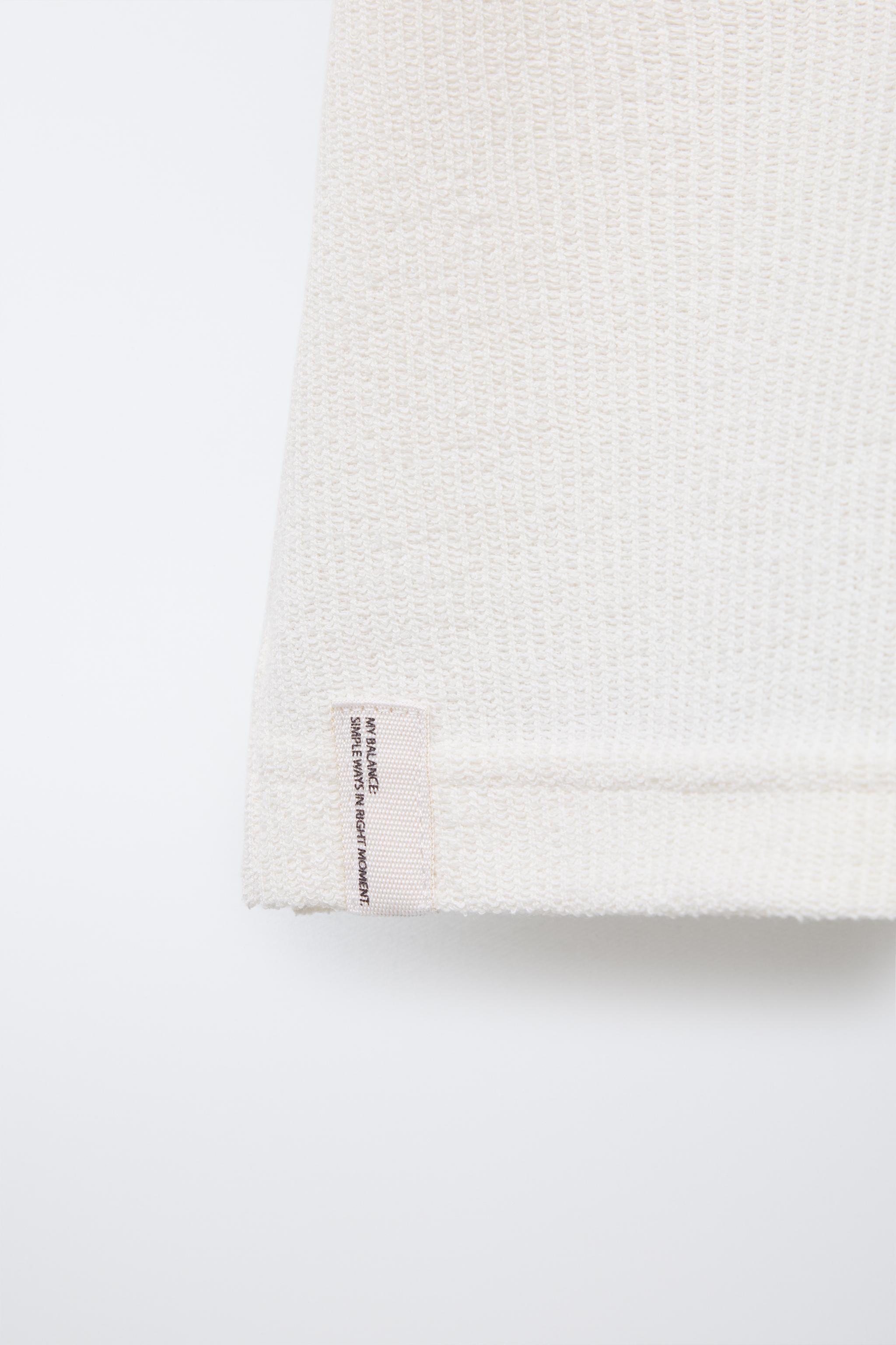 RUSTIC TOWEL EFFECT BOWLING SHIRT