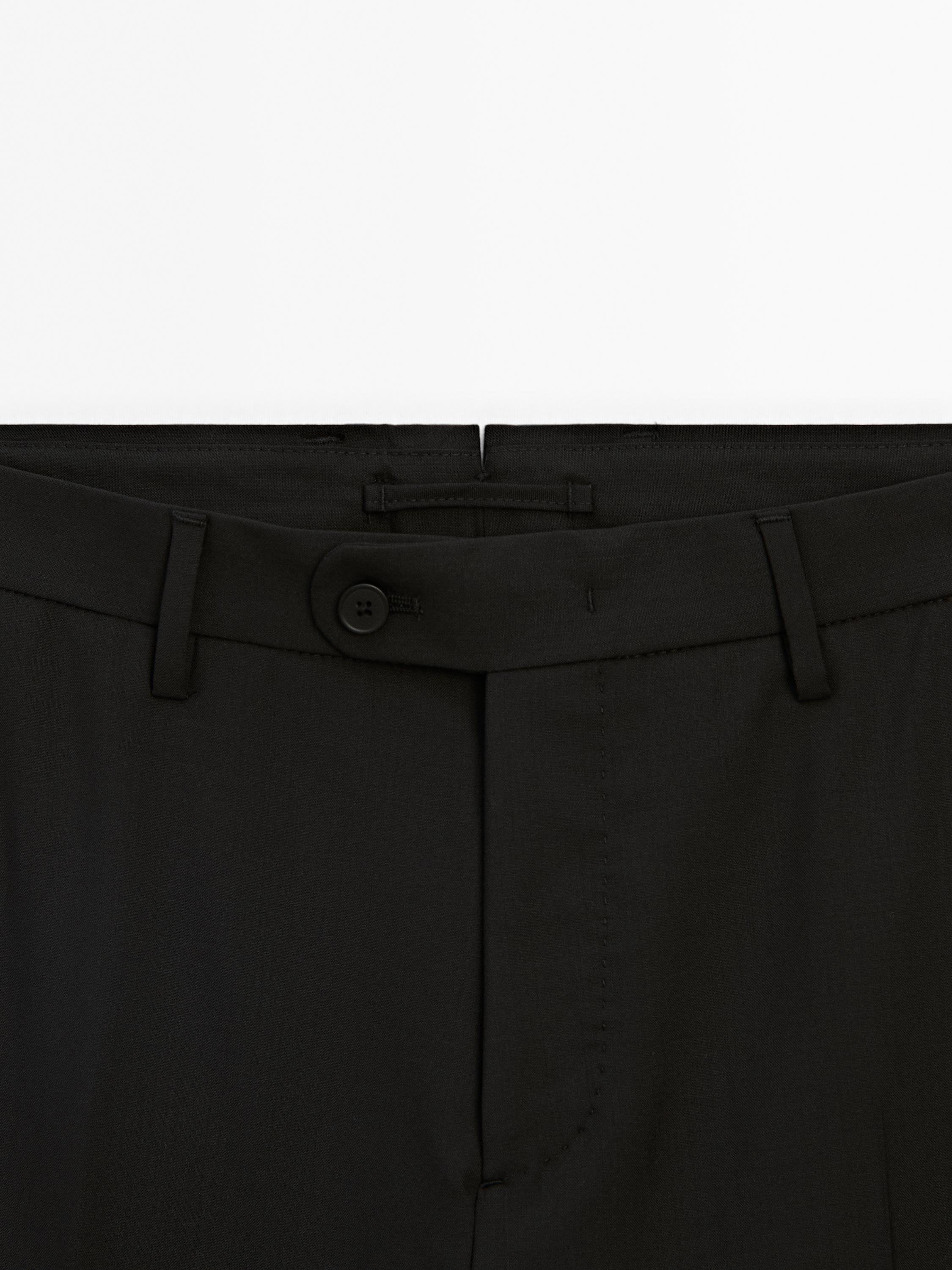 100% wool suit trousers