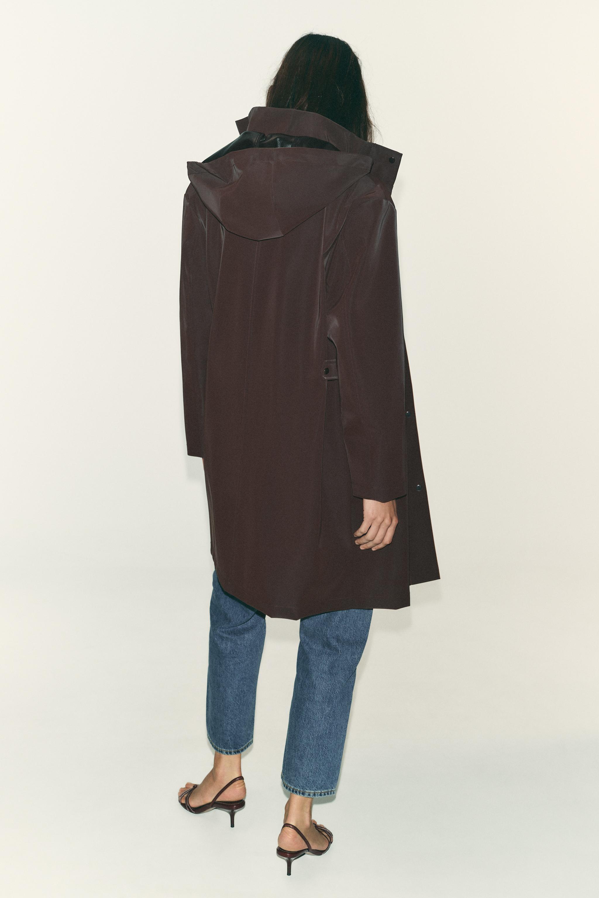 COATED HOODED WINDPROOF JACKET