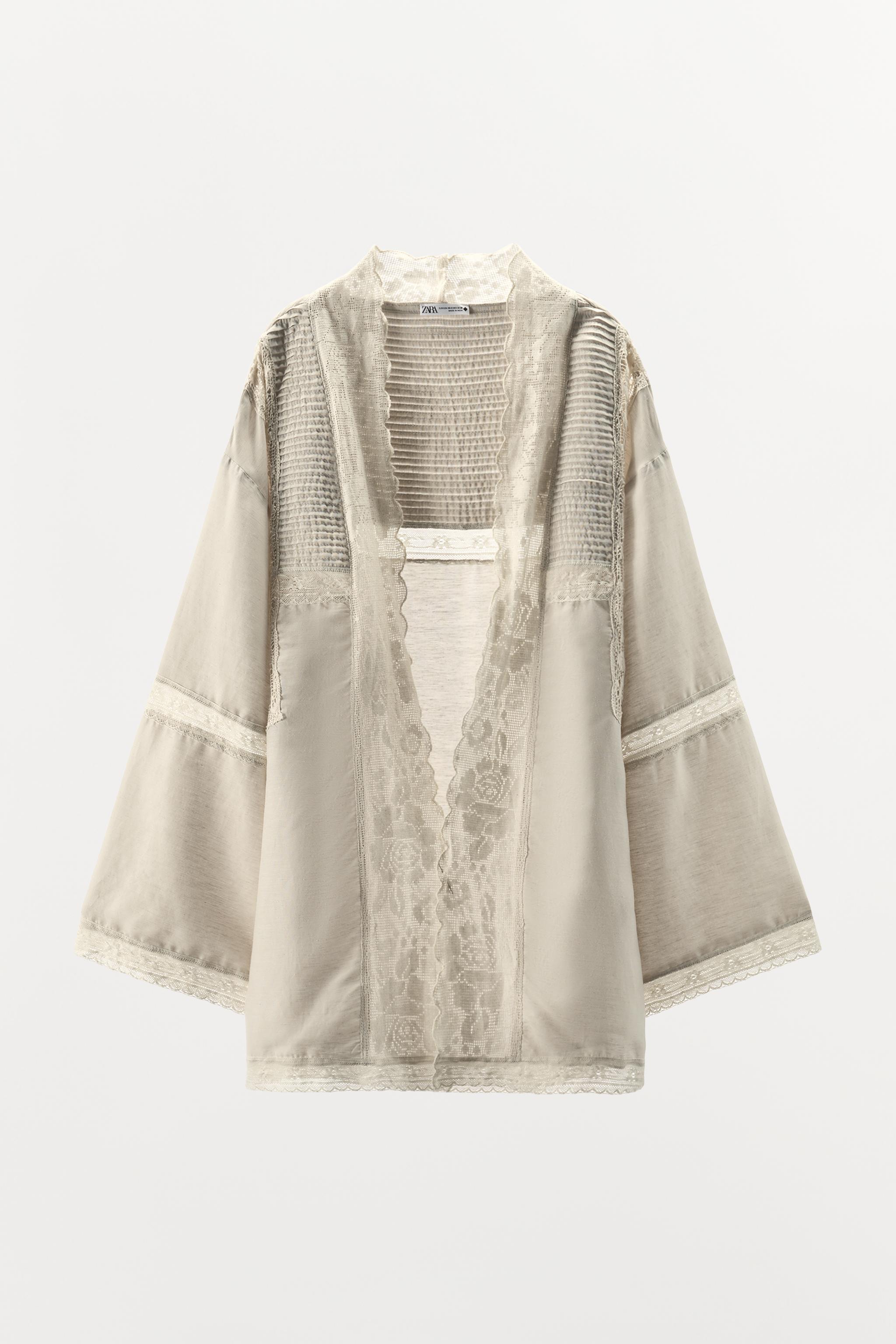 LIMITED EDITION PLEATED LACE ROBE