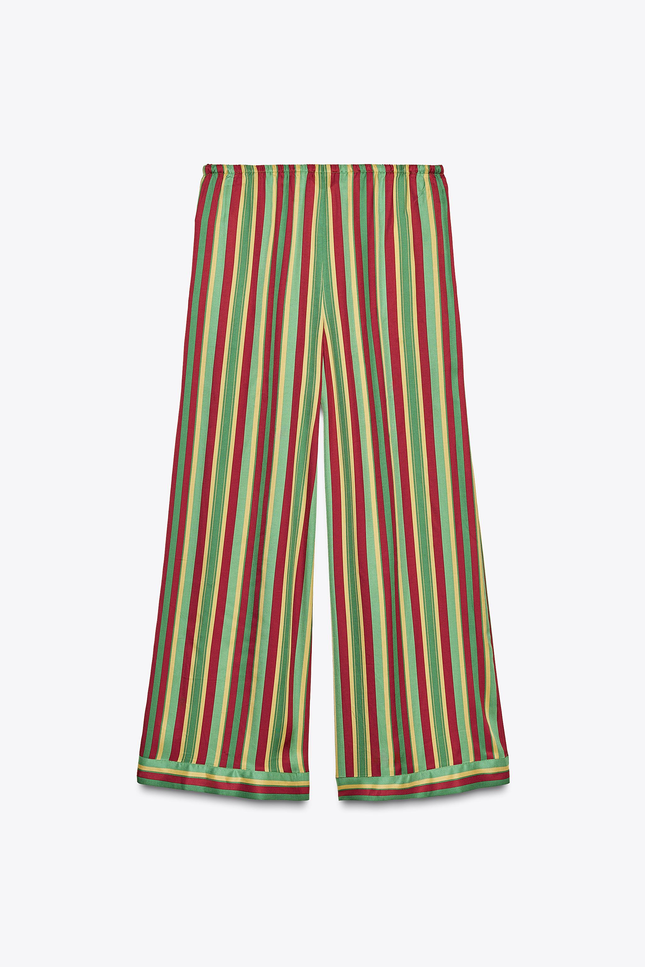 STRIPED PAJAMA PANTS ZW COLLECTION