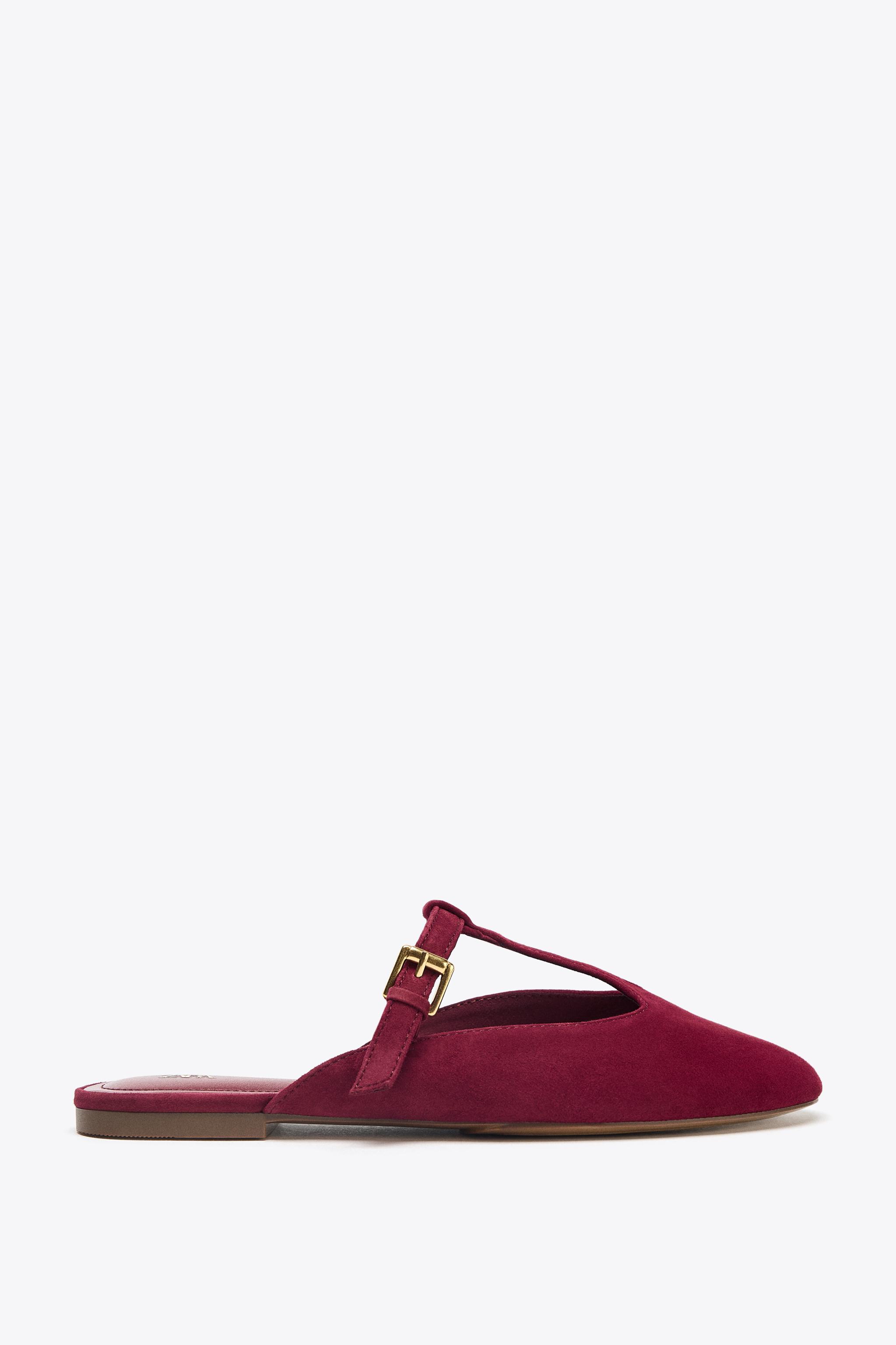SUEDE STRAP SLINGBACKS