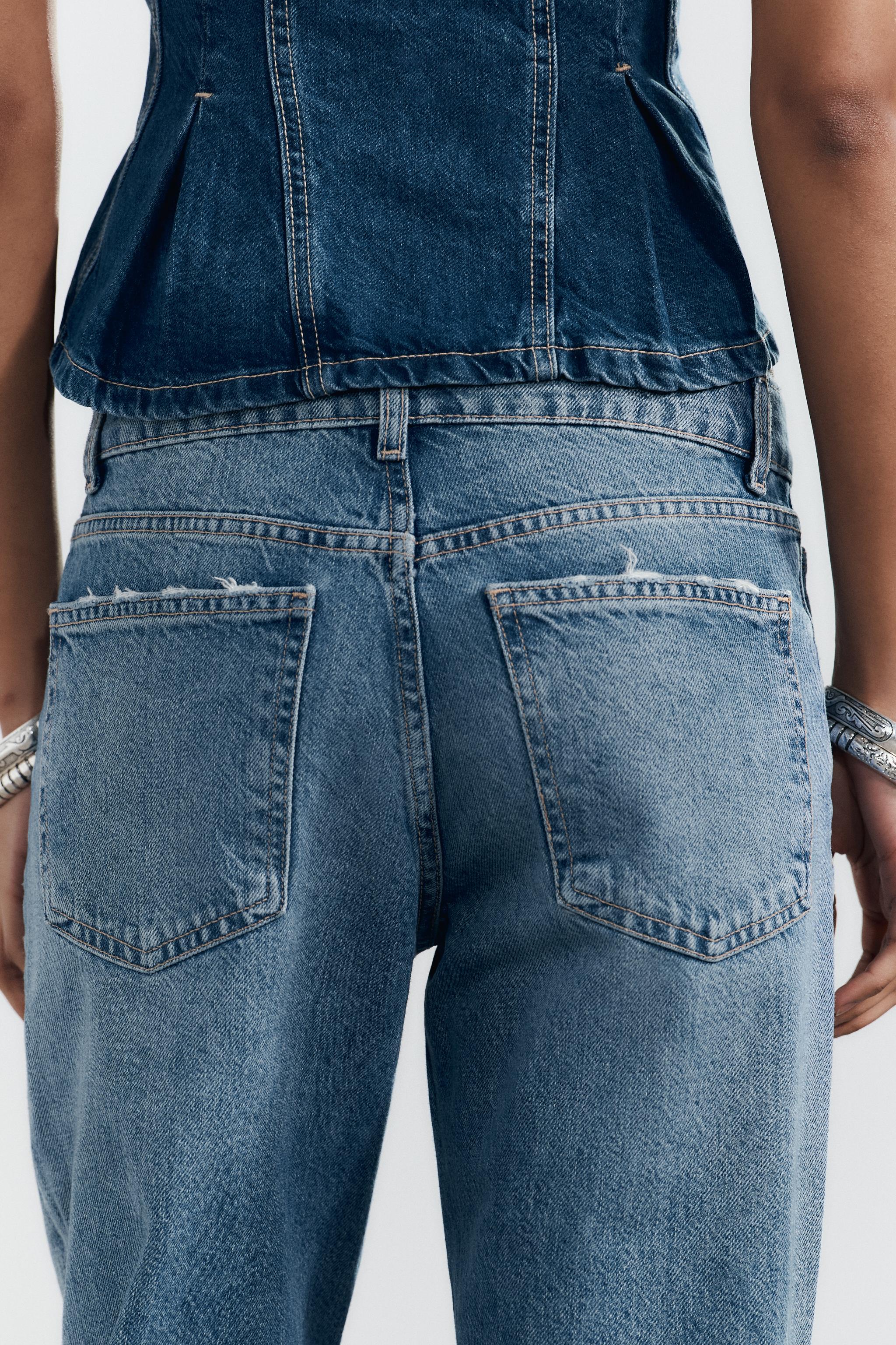 TRF MID-RISE WIDE LEG JEANS