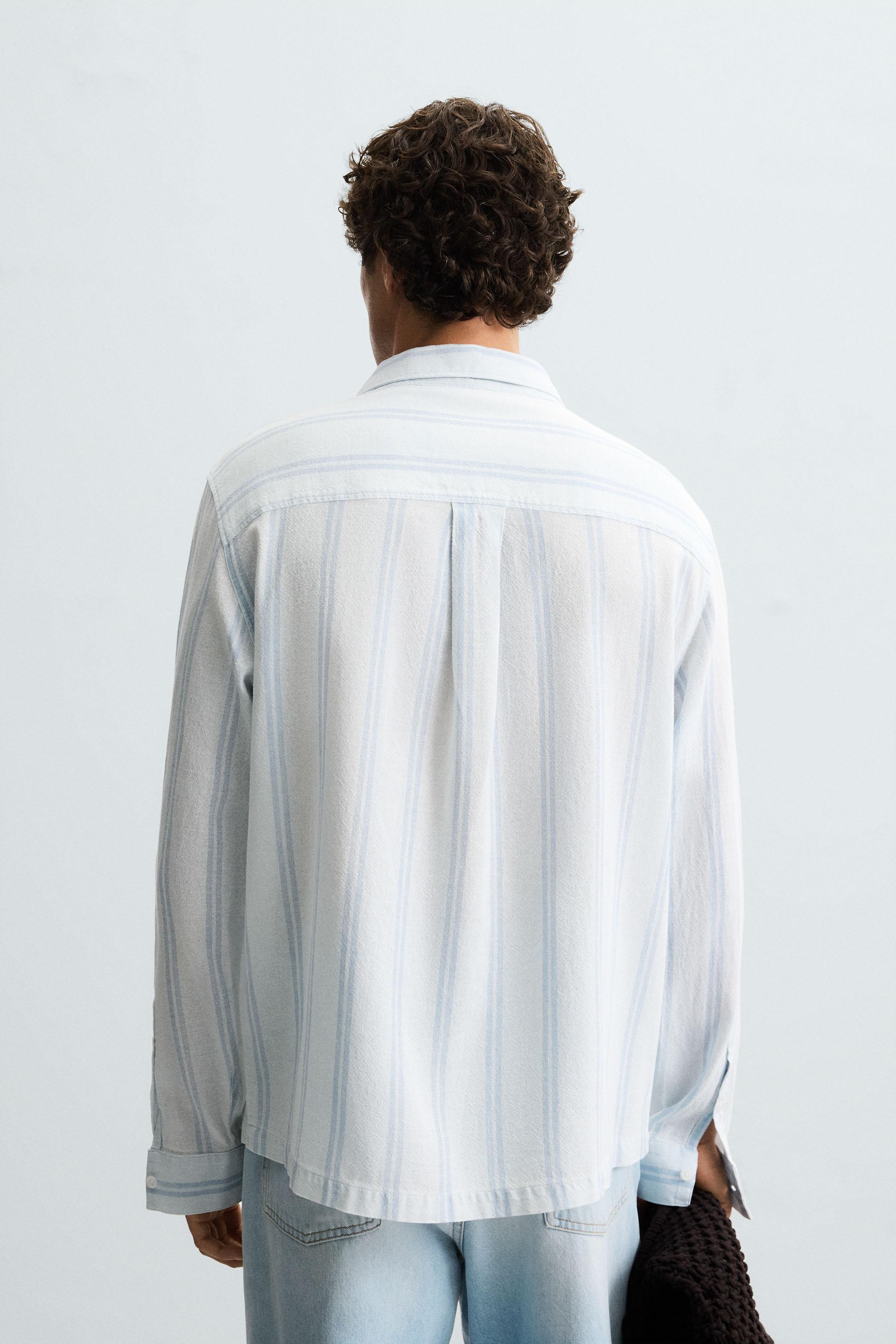 TEXTURED STRIPED SHIRT