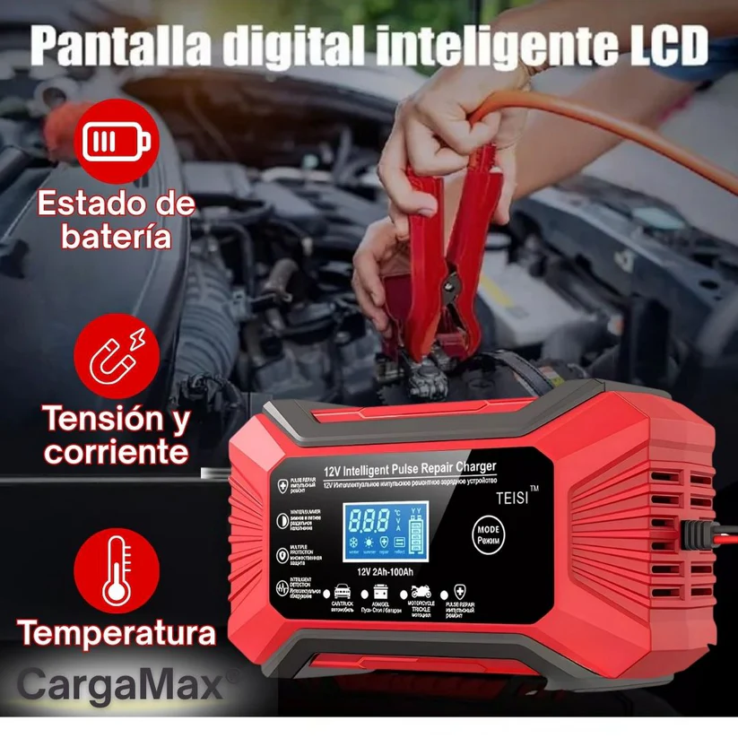 CargaMax® (Cargador de Baterías 12V Inteligente)