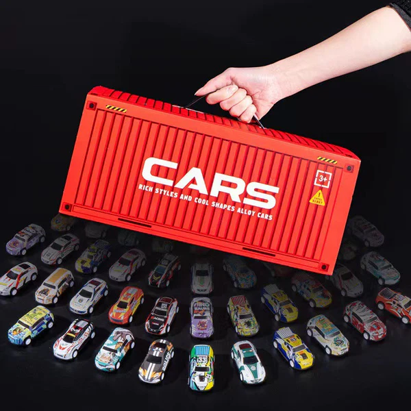 🎅 Promoción de Navidad 55 % DE DESCUENTO 🎁 48 mini coches de juguete con garaje incorporado