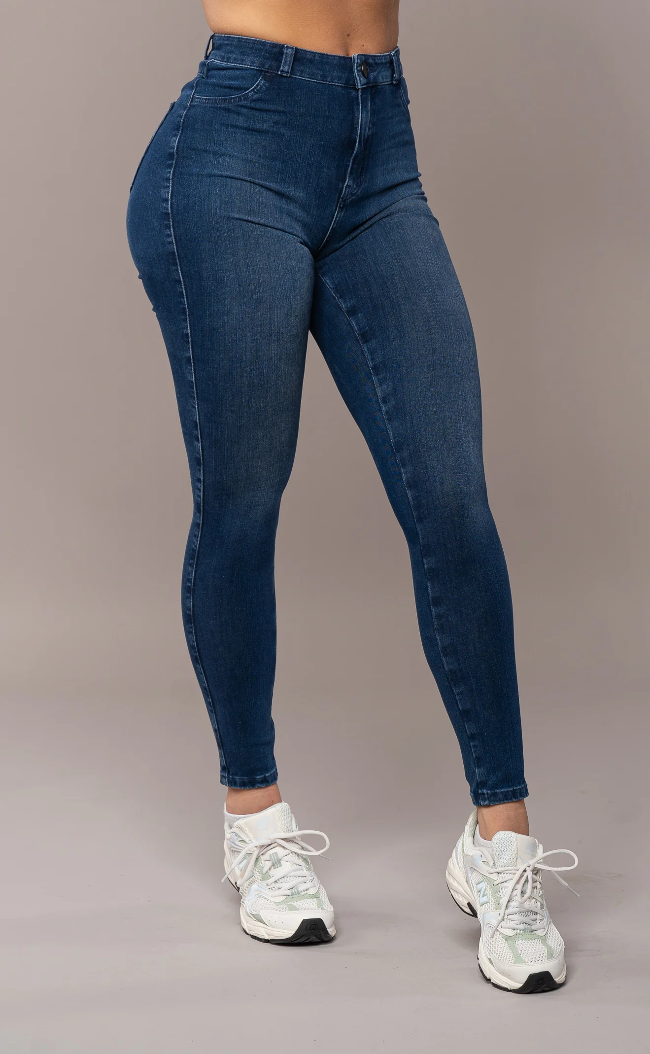 Womens 360 V2 High Waisted Fitjeans - Deep Indigo