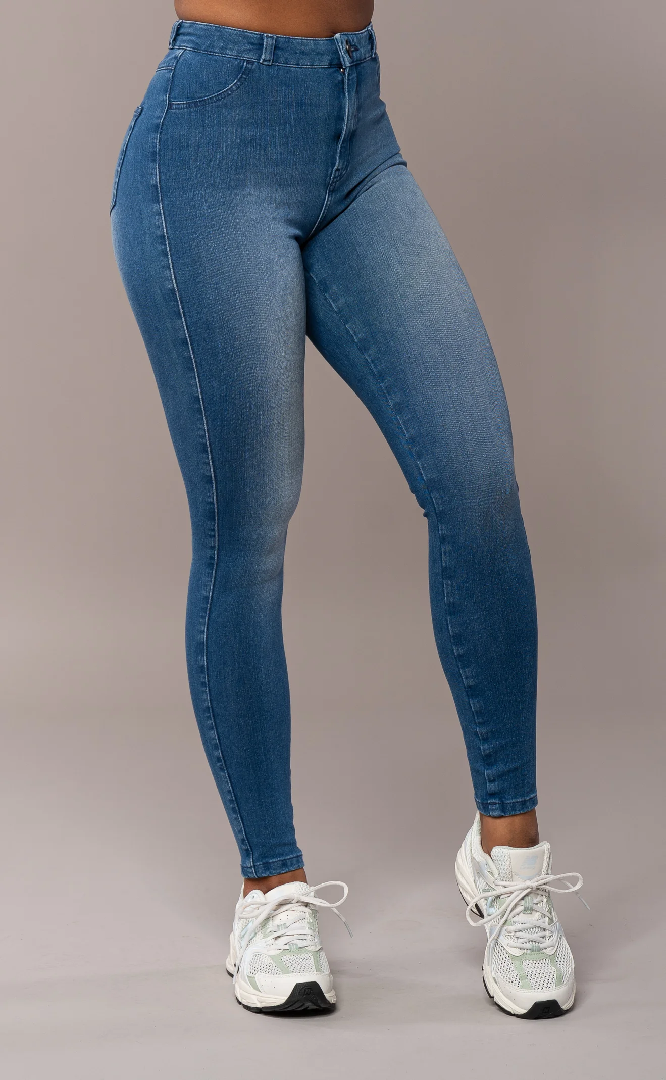 Womens 360 High Waisted Fitjeans - Azure Blue