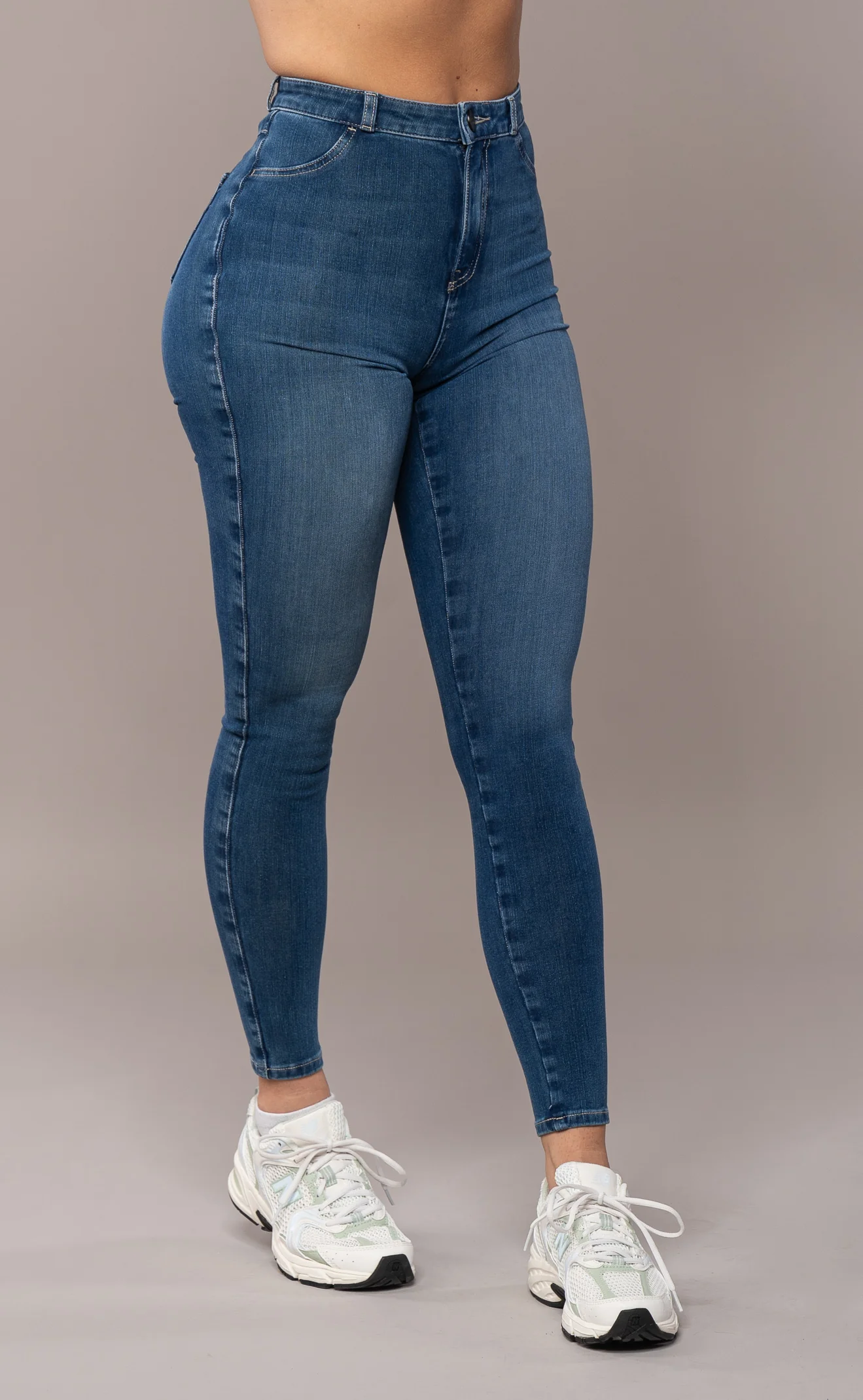 Womens 360 High Waisted Fitjeans - Sapphire Blue