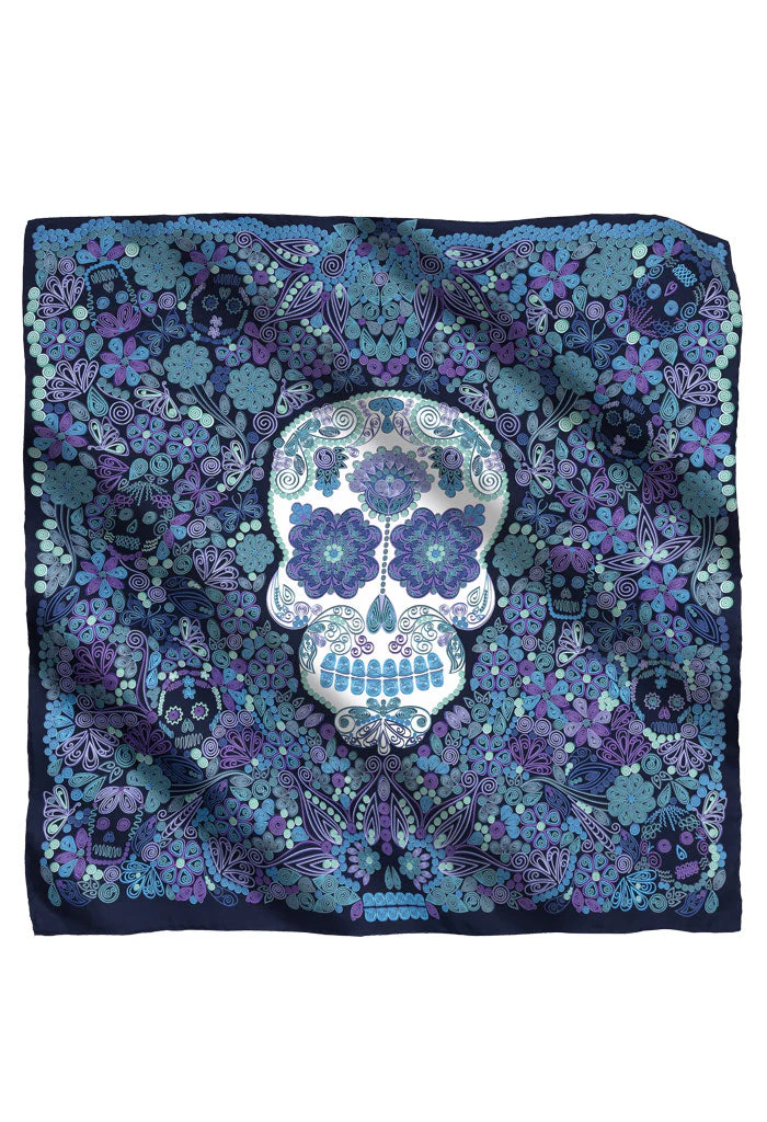 Mascada Calaveras de papel 90 cm