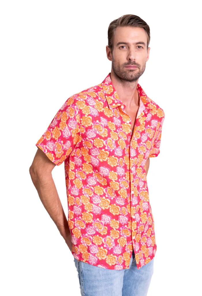 Camisa Cempasúchil Fucsia