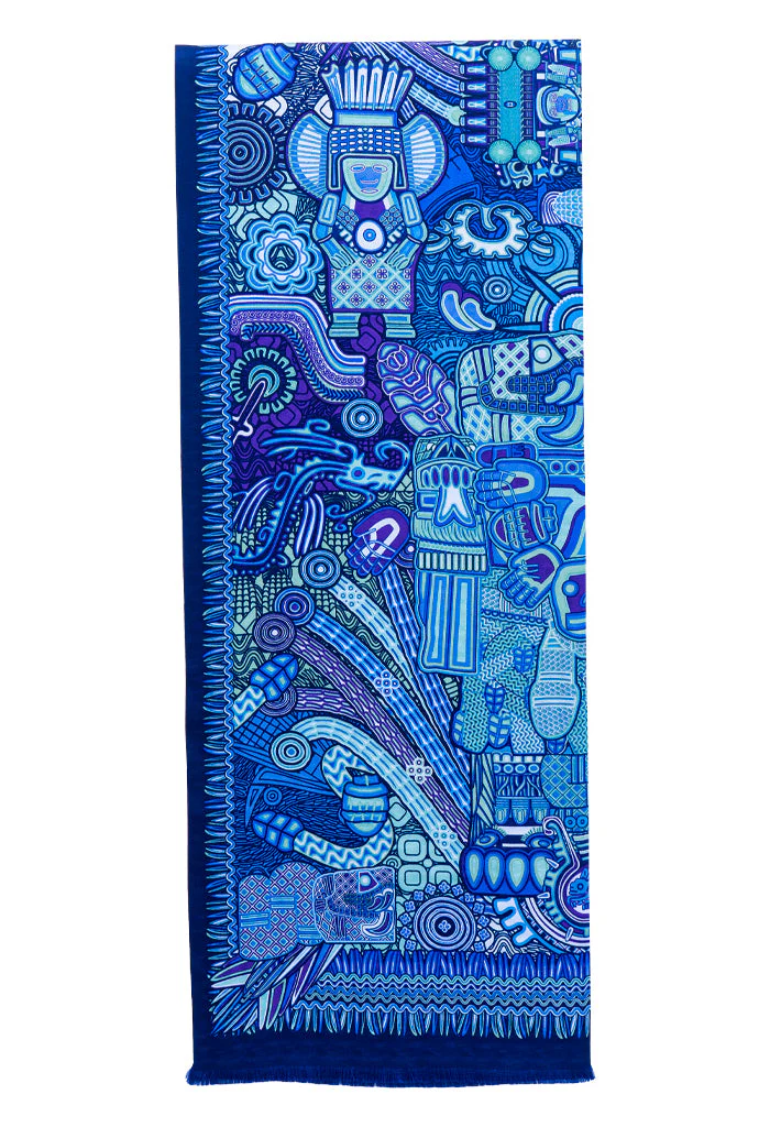 Bufanda Doble Vista Diosas Mexicas