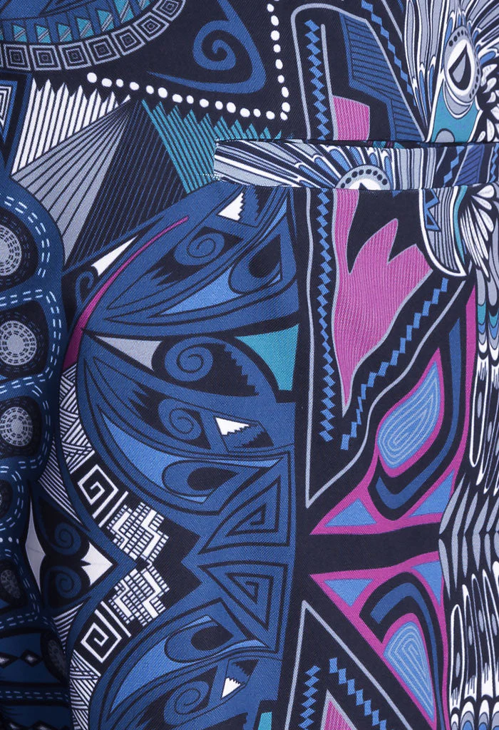 Shorts Xok Cerámica Prehispánica Marino