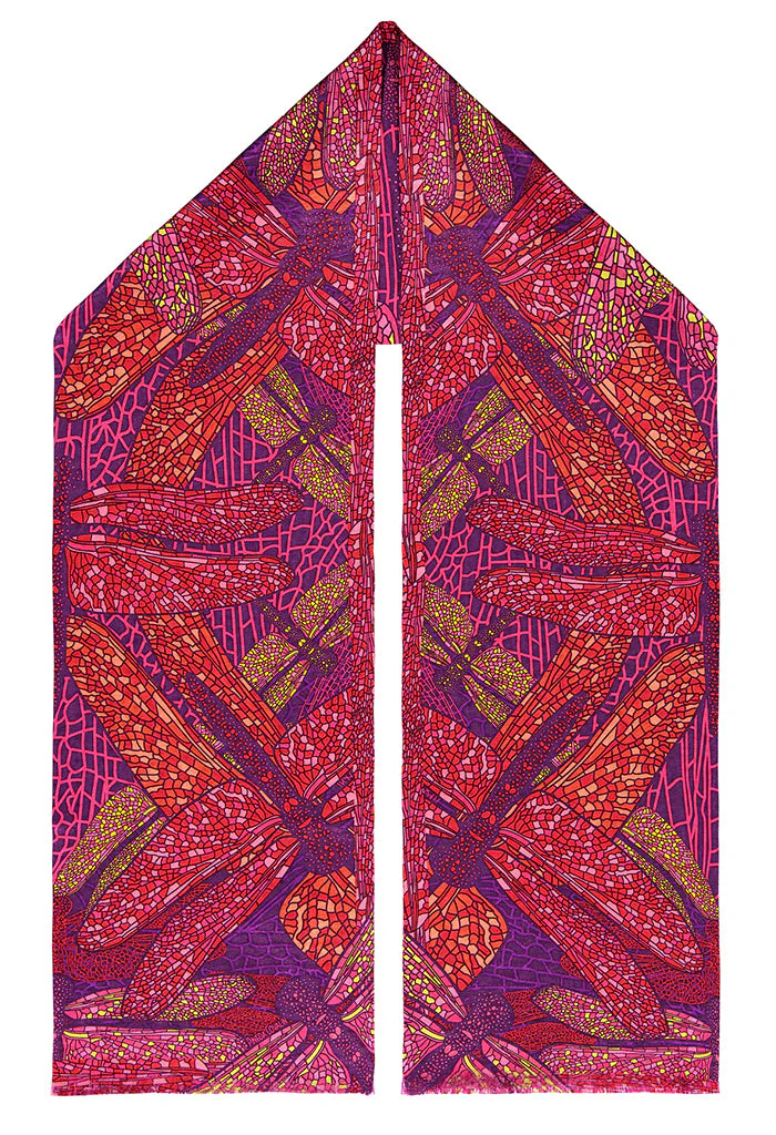 Bufanda Doble Vista Libélula