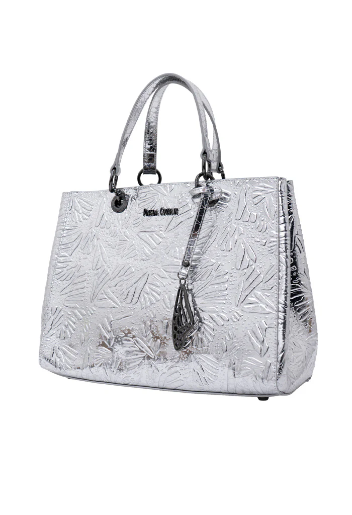 Bolsa Kaxan Piel Grabado Mariposa