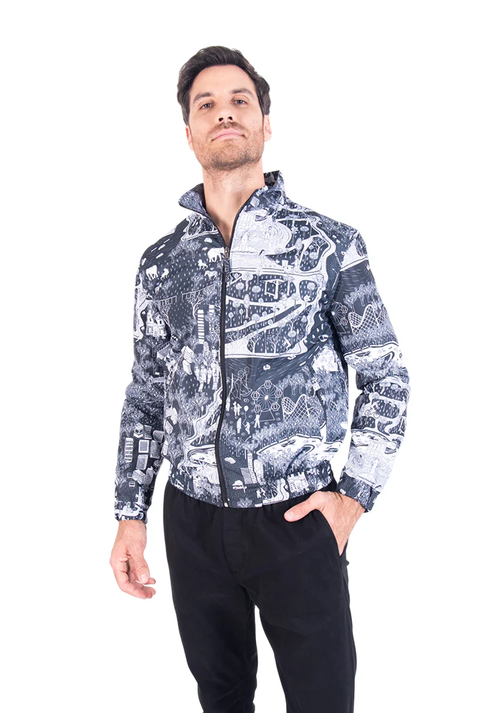 Bomber Tecuatl mi Ciudad Negro Blanco