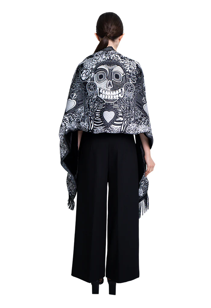 Chalina con Terciopelo Dia de Muertos Catrina