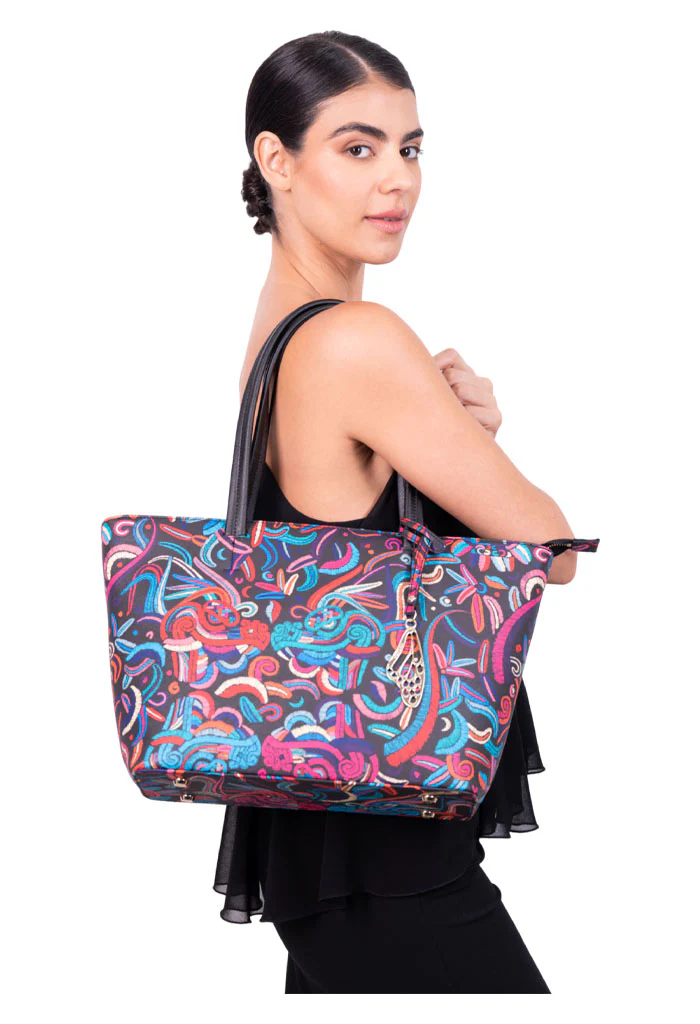 Tote K'iin Saffiano Quetzalcóatl