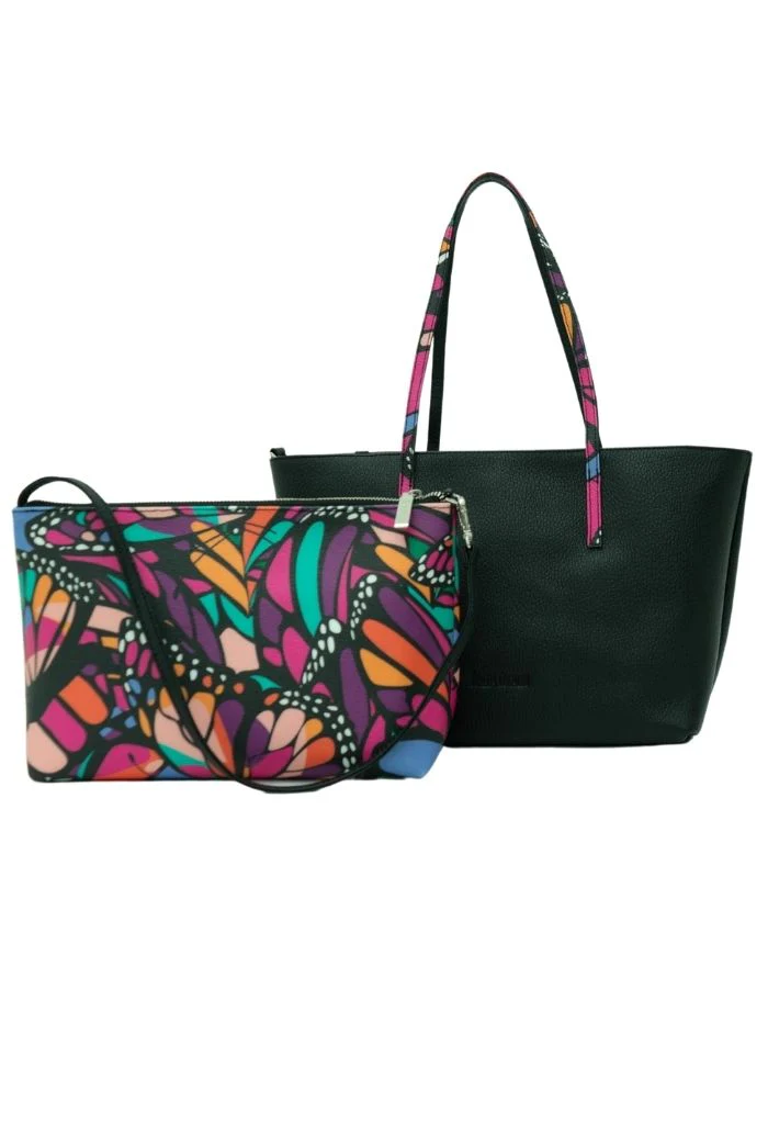 Tote Ocpan Negro Vuelo de Mariposa