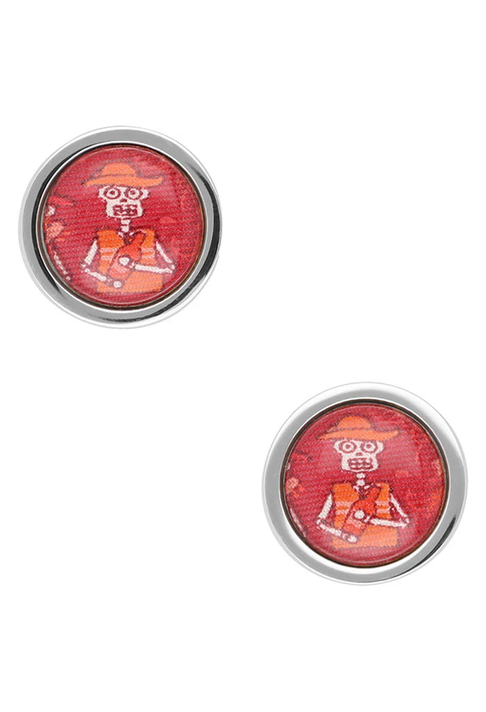 Mancuernillas Redondas Compadres Hasta La Muerte Vino