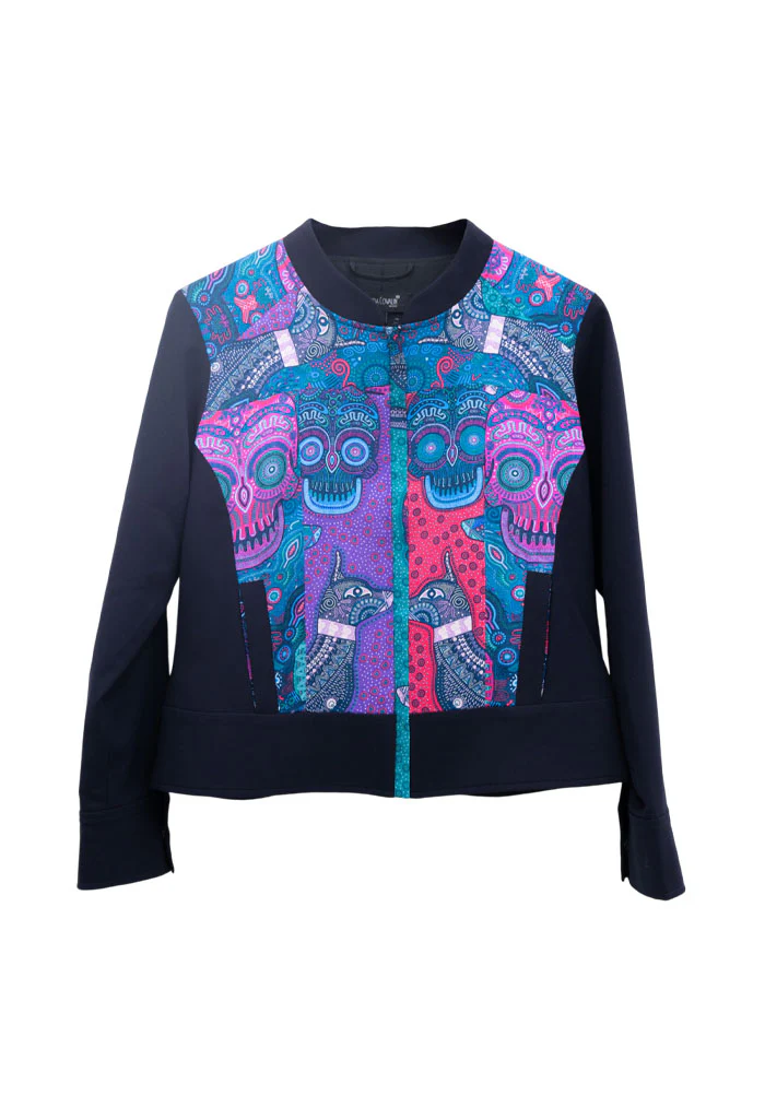 Bomber Okomej Día de Muertos Mictlán Turquesa