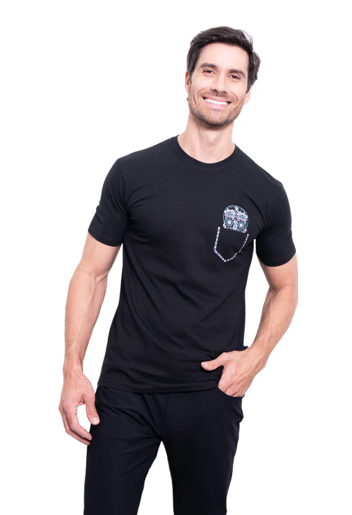 Camiseta Yauali Mictlan Rosa Gris