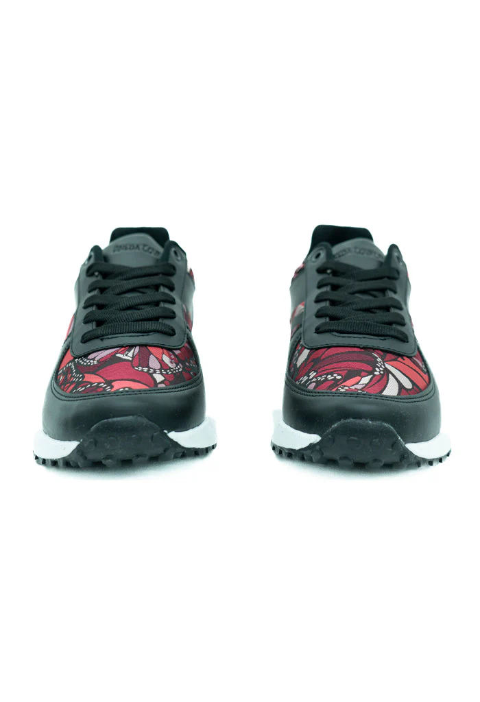 Tenis Beel Mujer Vuelo de Mariposa Rojo