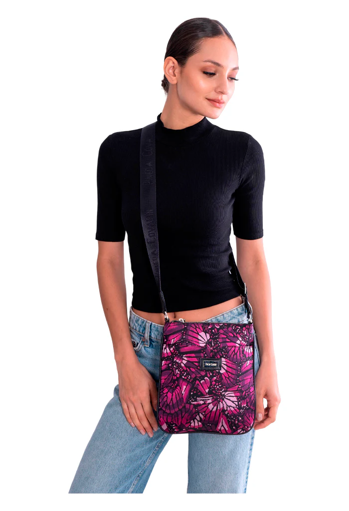 Bolsa Xiki Jqd Mariposa Bordada