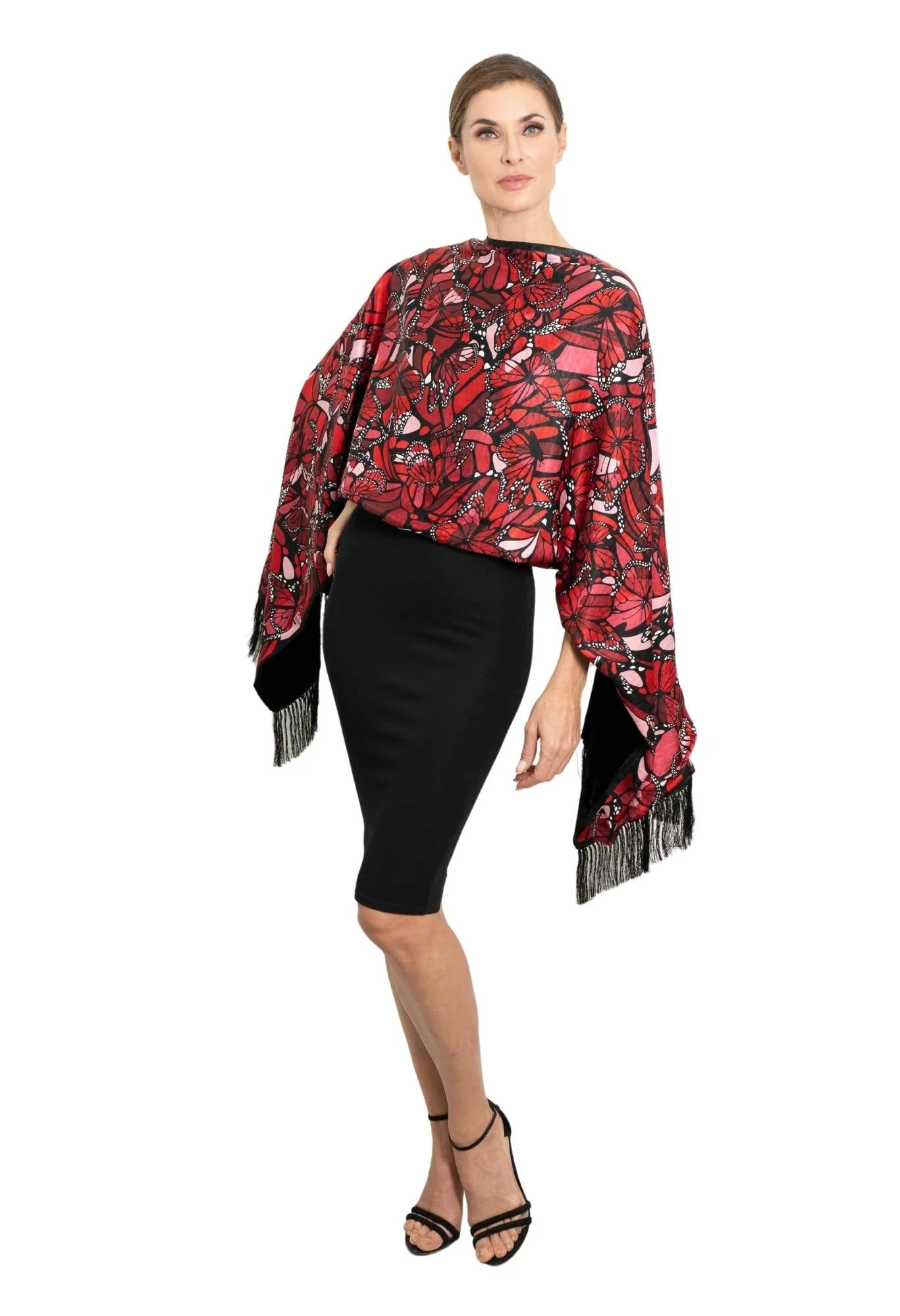 Chalina Con Terciopelo Vuelo de Mariposa Jqd