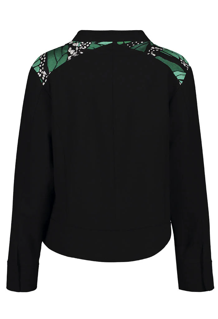 Bomber Okomej Mariposa Macro Verde Esmeralda