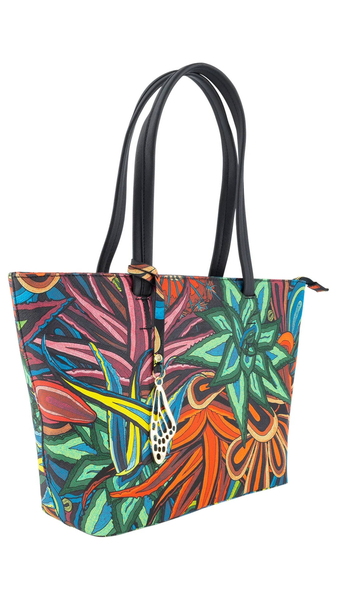 Tote K'iin Saffiano Santuario Cactáceas