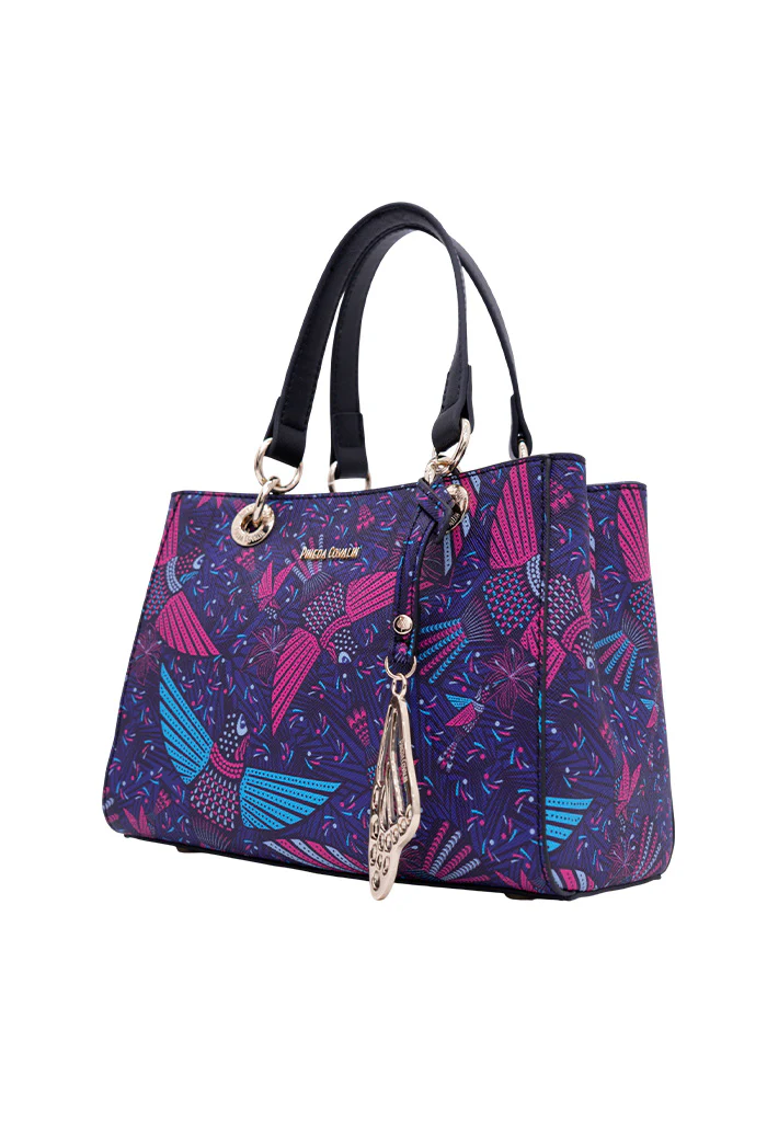 Mini Satchel Kaxan Saffiano Colibrí