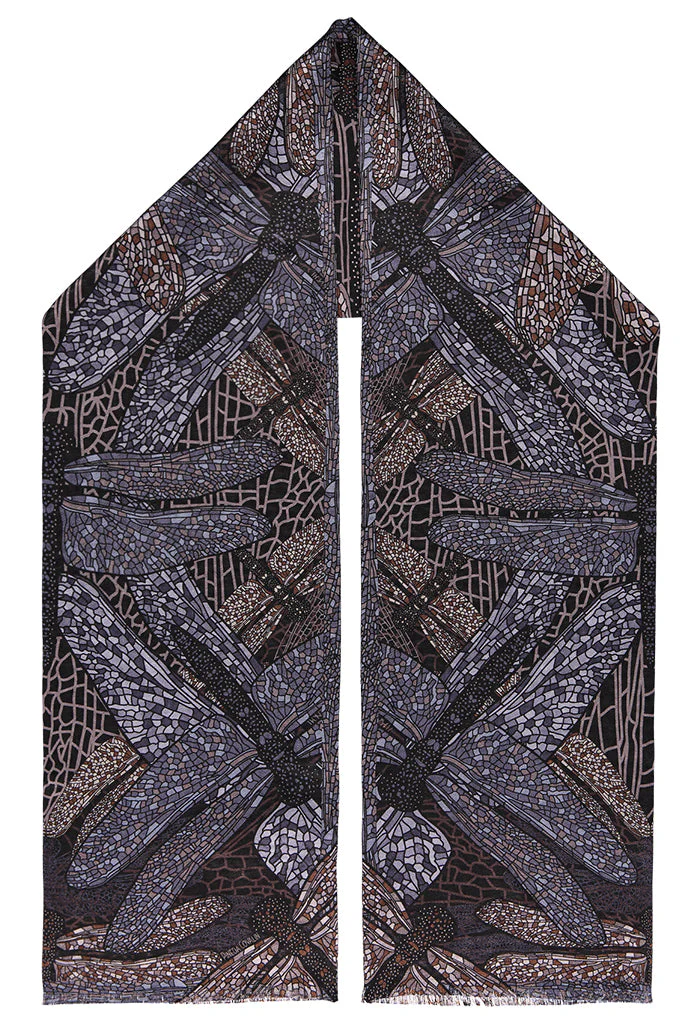 Bufanda Doble Vista Libélula