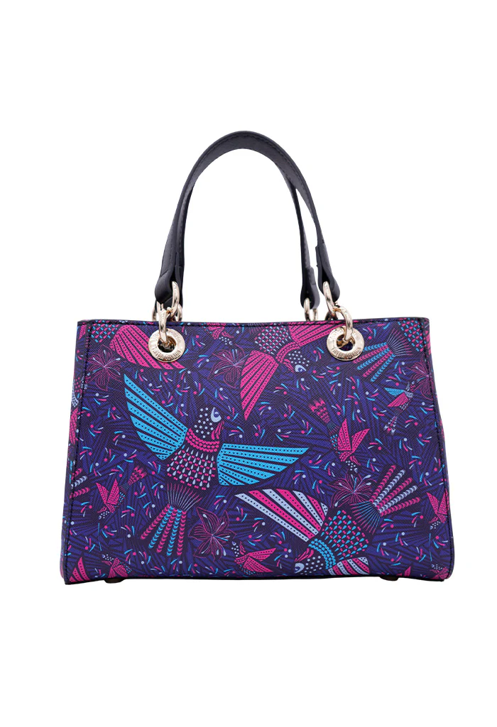 Mini Satchel Kaxan Saffiano Colibrí