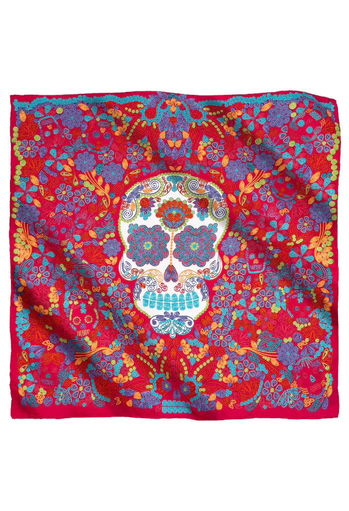 Mascada Calaveras de papel 90 cm