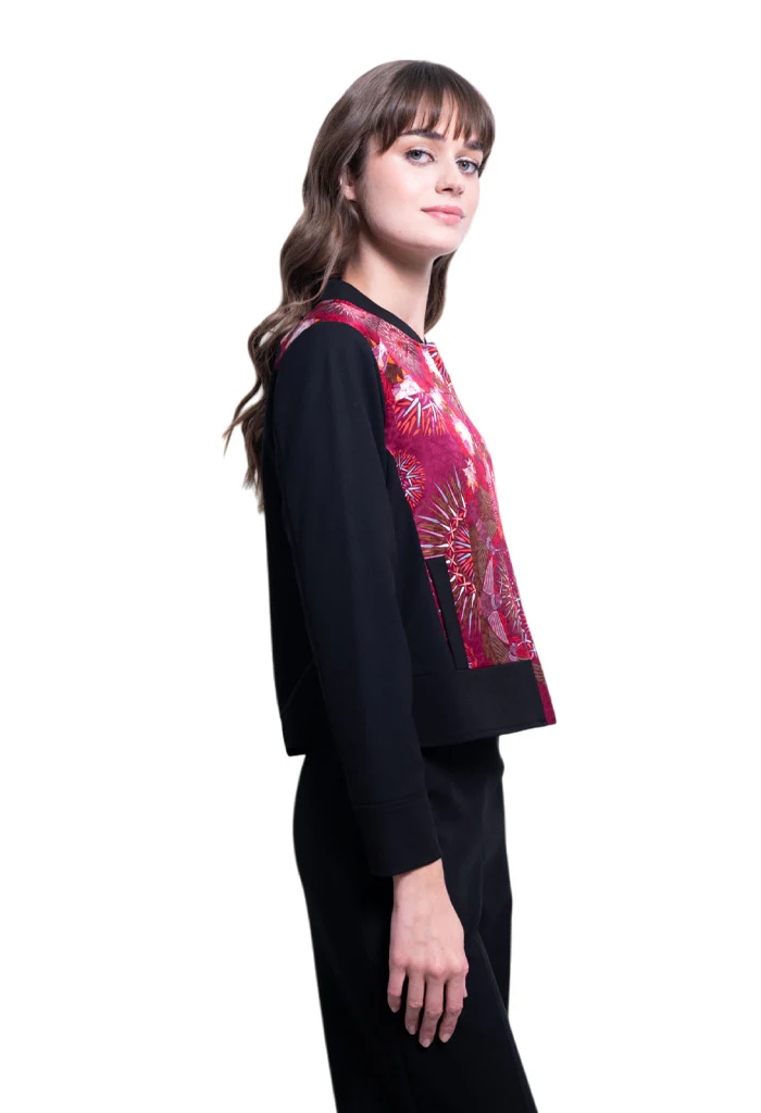 Bomber Okomej Colibrí Rojo Quemado