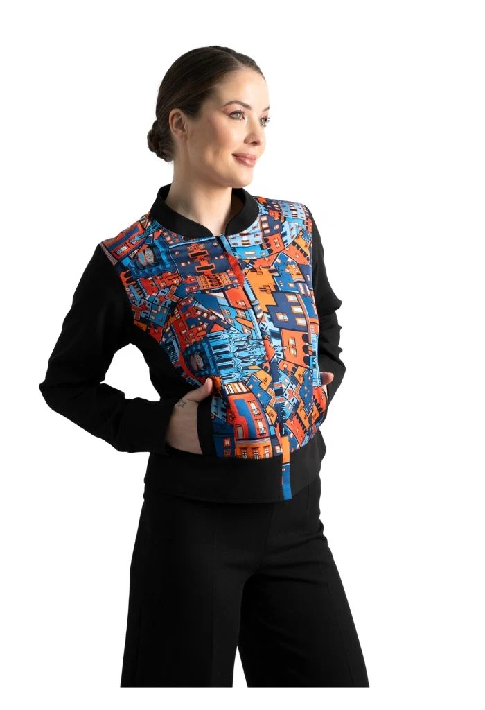 Bomber Okomej San Miguel de Allende Marino/Naranja