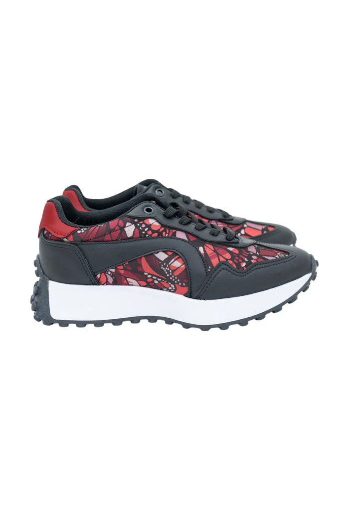Tenis Uekpini  Mujer Vuelo Mariposa Rojo