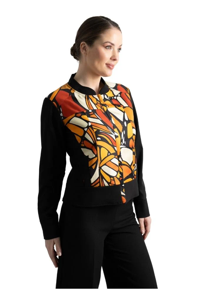 Bomber Okomej Mariposa Abstracta Original