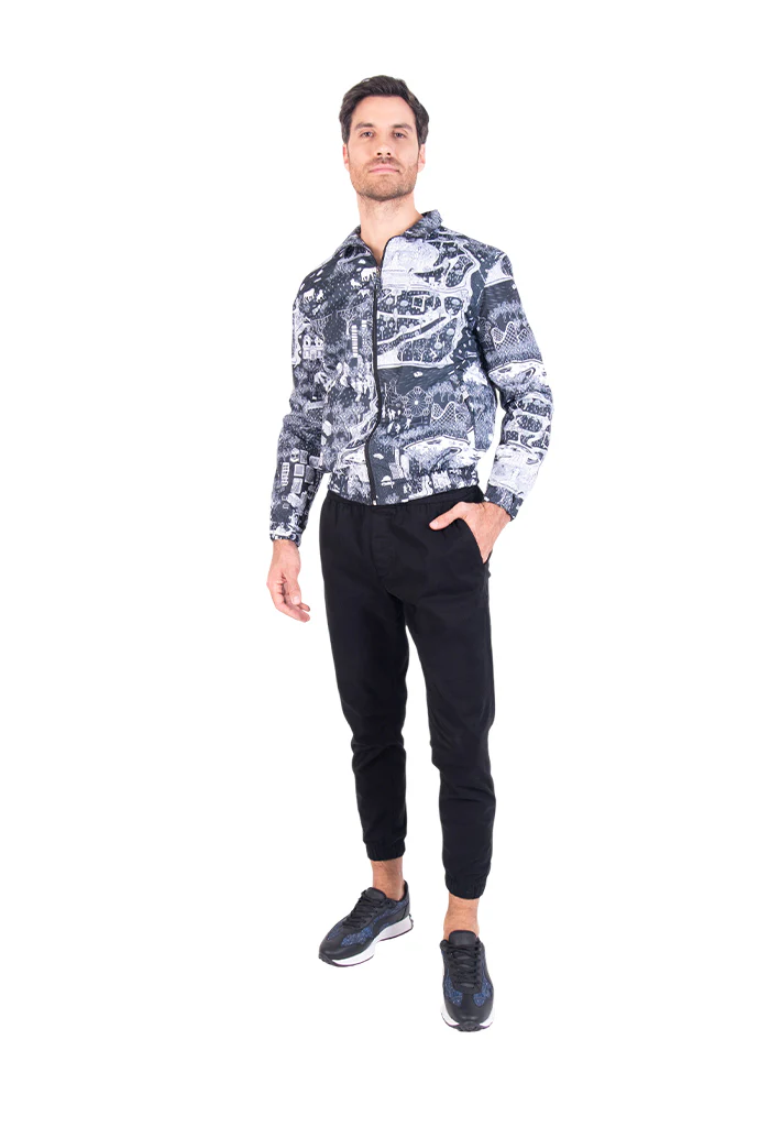Bomber Tecuatl mi Ciudad Negro Blanco