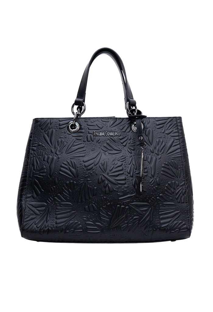 Bolsa Kaxan Piel Grabado Mariposa