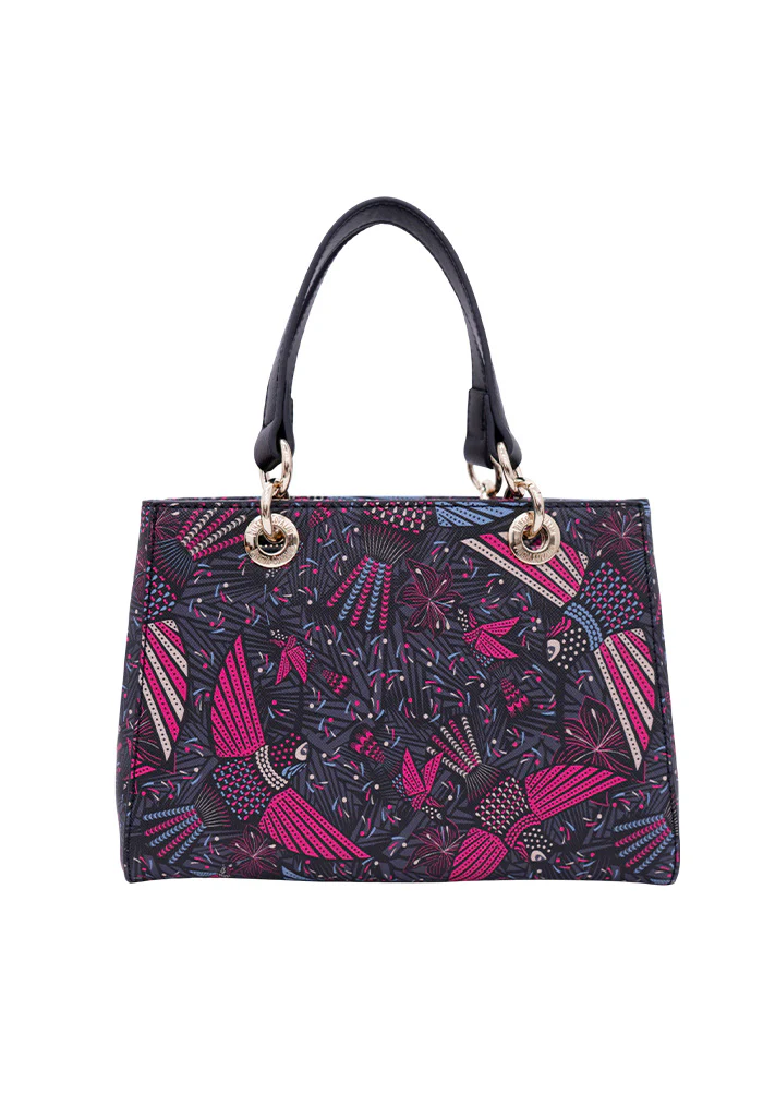 Mini Satchel Kaxan Saffiano Colibrí