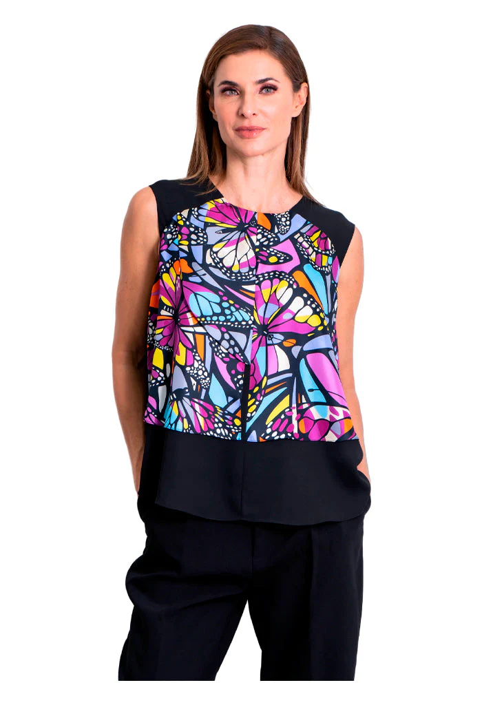 Blusa Pétalos Vuelo de Mariposa Amarillo