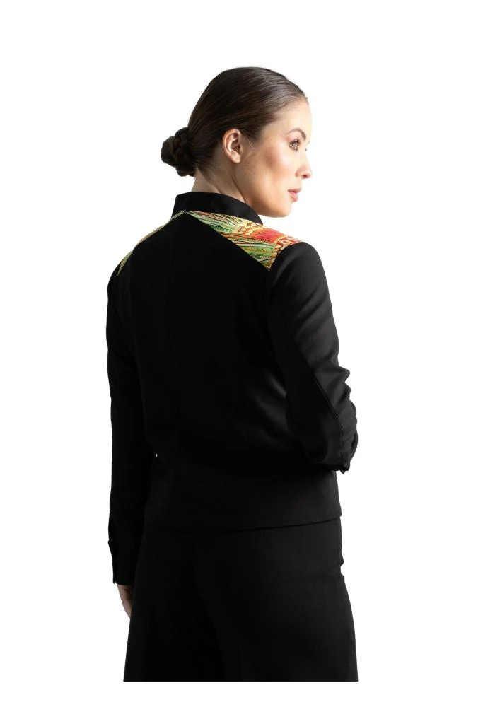 Bomber Okomej Arte Plumaria Verde