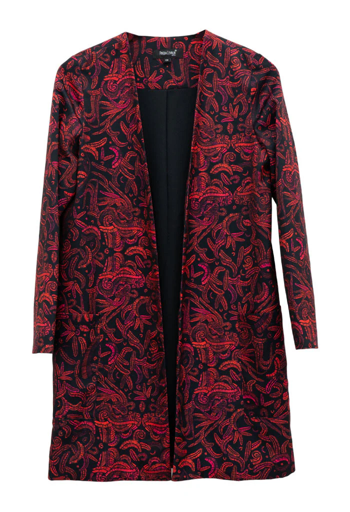 Saco Yaocihuatl Quetzalcóatl Negro/Rojo