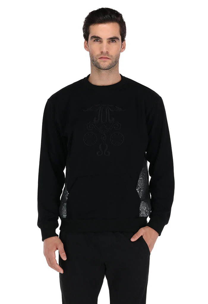 Sudadera Calavera Tzompantli Negro