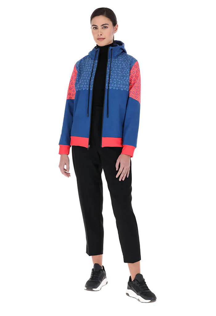 Chamarra Tzontli Día de Muertos Mictlán Azul/Coral