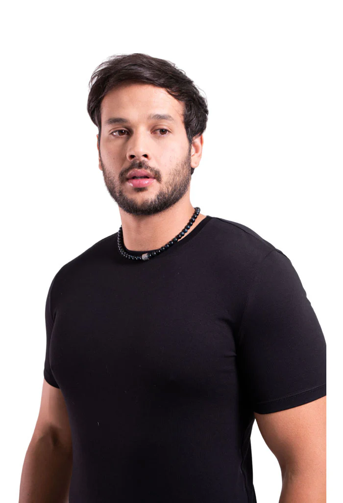 Collar Ojo de Tigre Azul Plata 925