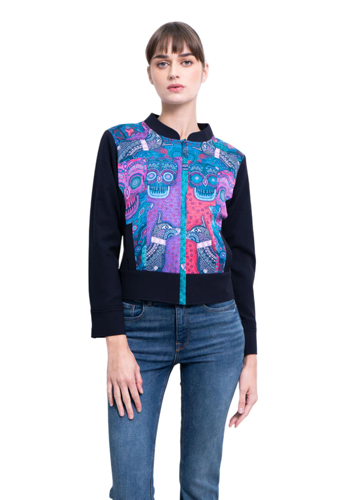 Bomber Okomej Día de Muertos Mictlán Turquesa