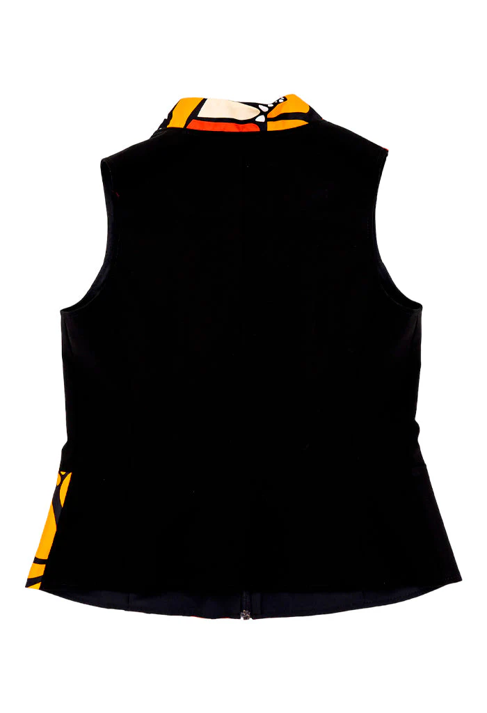 Chaleco Combinado Mariposa Abstracta Original